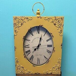 Distressed Metal Clock